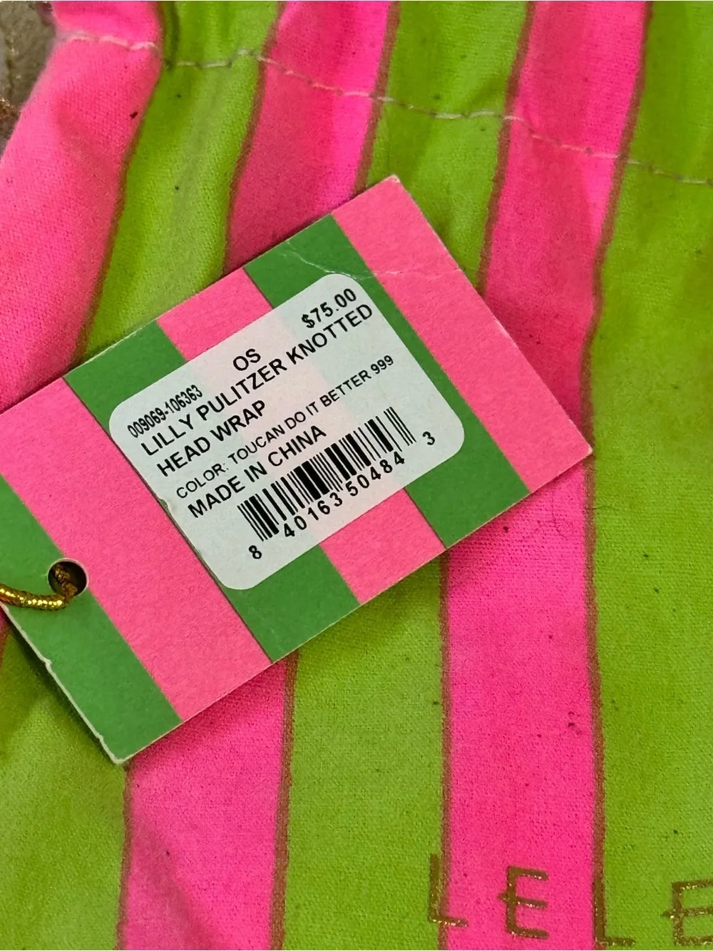 Lilly Pulitzer x Lele Sadoughi Kids Padded Floral Headband in Pink & Blue NWT